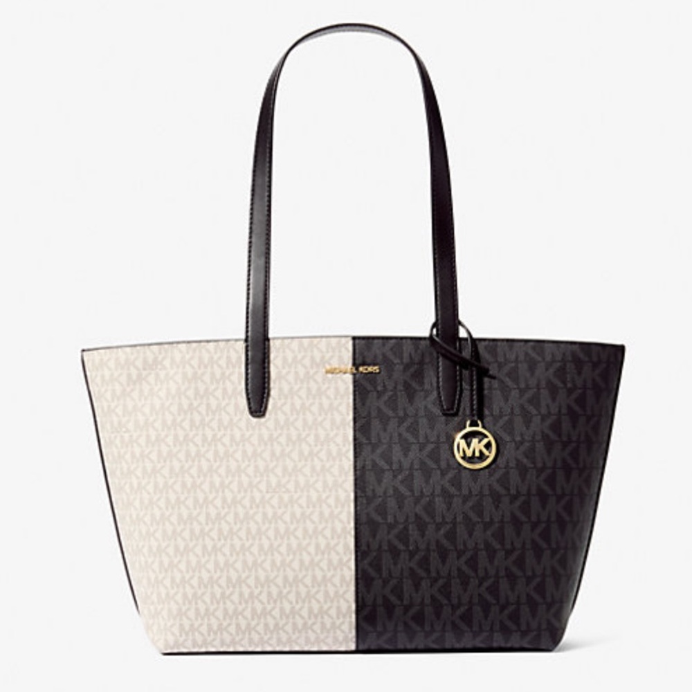 Michael Kors Jet Set Medium Two-Tone Logo Tote Bag